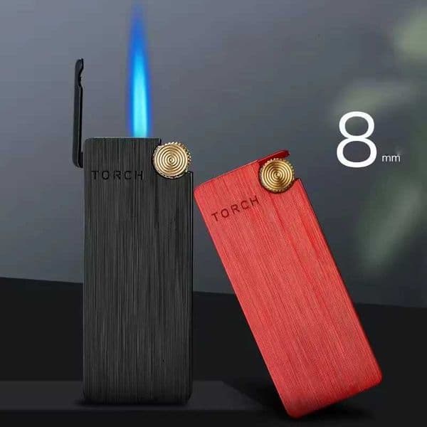 Grinding Windproof Torch Wheel Lighter Cigar Spray Gun Portable Lighter Kitchen Outdoor Blue Flame Smoking Gadgets Mens Gift J260604