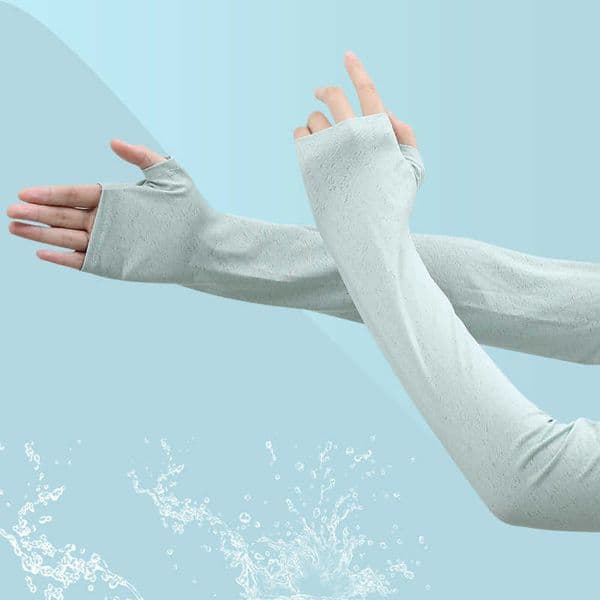 silk sun protection sleeve Ice summer loose thin breathable hand sleeve long arm sleeve driving riding shade ice sleeve cool M260604
