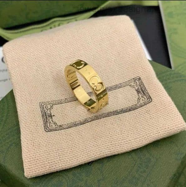 Popular Fashion Designer Ring For Mens Titanium Steel Silver Rings Engagements For Womens Jewelry Luxurys Love Letter Plated With box gift