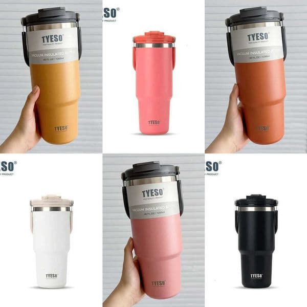 Steel Capacity Stainless TYESO Large Thermo Bottle Car Coffee Cup Keep Cold and Heat Thermal g Sport Water Bottle Vacuum FlaskT260514 Y260604