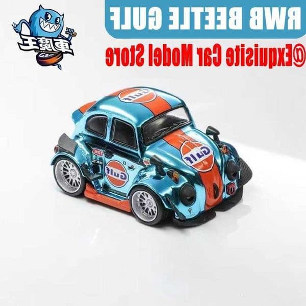 BEETLE Demon RWB King 1/64 GULF in Stock Alloy Car Static Die Cast Vehicles Collection Model Car Toy M260605