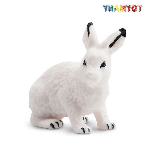 Simulation Toymany Arctic Hare Polar Animal Model Toy Mini Figures Dolls Action Figurines Toys Children Gift Cake Decoration L260604NZEA
