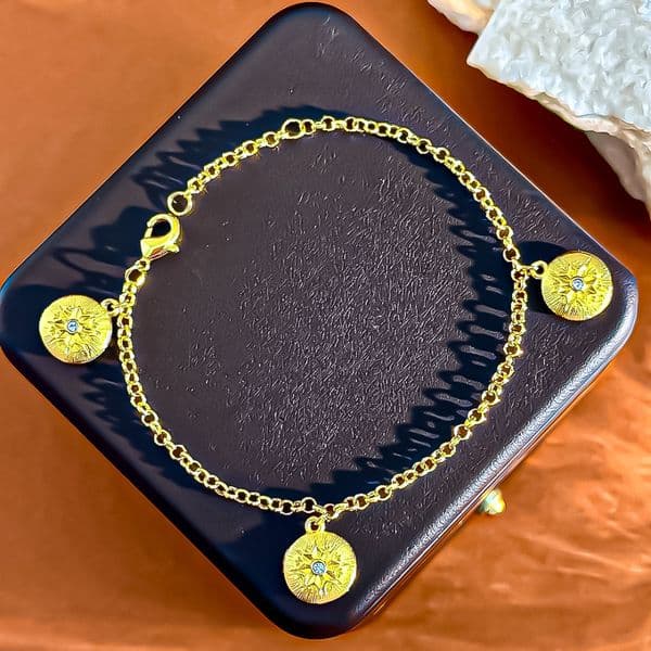 Designer Blue Turquoise Bracelet Gold Tone Crystal Accent Woven Texture Engraved Finish Luxury Jewelry Gift For Women Party Anniversary Designer Inspired Women