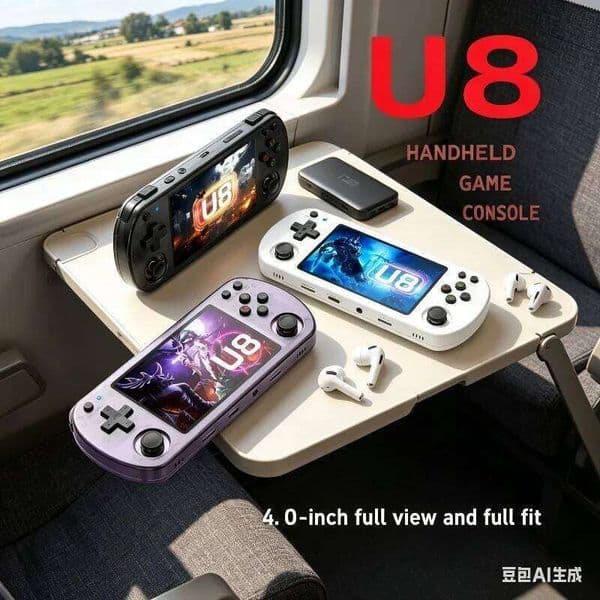 U8 Retro Handheld Console Linux System 4.0 Inch IPS Screen R35s Pro Portable Pocket Video Game Player 26W05011