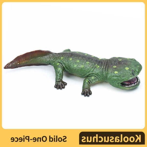 Cleelandi Koolasuchus Figurine Restic Prehistoric Amphibian Animal Model Dinosaur Sculpture Educational Collectible Toy L260604O9E7