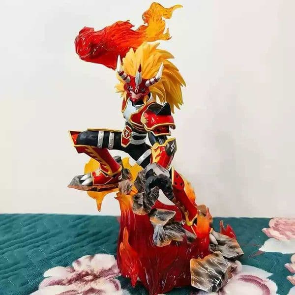 Hot 26cm/1024in Anime Digimon Adventure Figure Agnimon Action Figures Pvc Statue Desktop Ornamen Collection Model Toys Gifts L260604BOL4