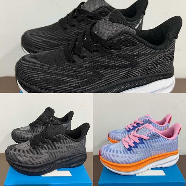 Kids 9 Designer Shoes Clifton Bondi 8 Runner Children Sneakers Boys Girls Trainers Black White blue Toddler Children Outdoors Casual Shoes Y260604