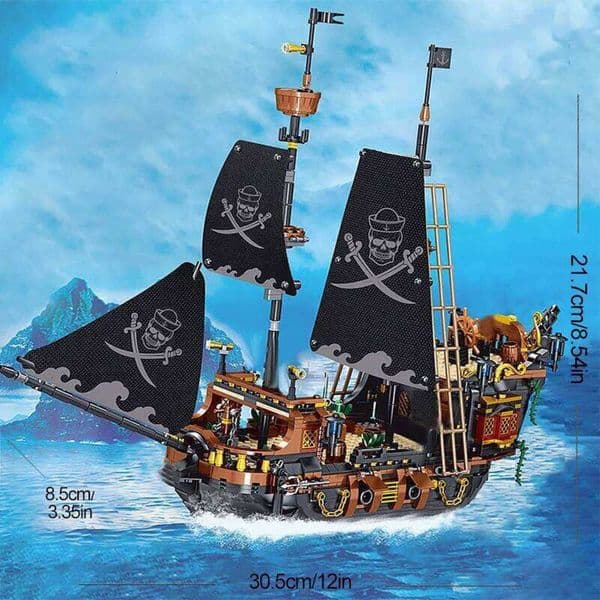 Model Building Blocks Sailboat Pirate Bricks Ship City Traffic Series Creative Desktop Decoraiton Toys For Teenagers Adult Gifts 26LI0522li Y260604