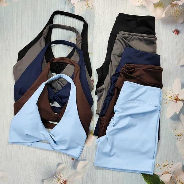 Butt Lifting Sports Set Shorts Gym Exercise Clothes Womens Yoga Suit For Fitness Short and Underwear Training Workout Tracksuit T260604