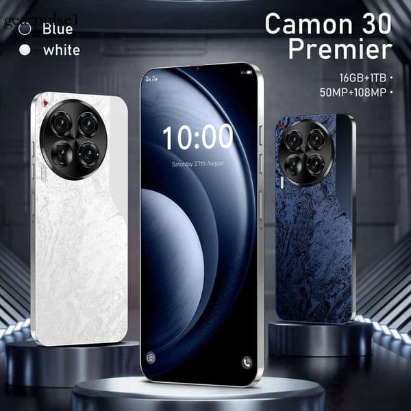C30 Smart True 4G Large Screen 16+1T Mobile Phone 7.3HD+ display, 50MP+108MP camera, fingerprint and facial recognition, comes with headphones + phone case