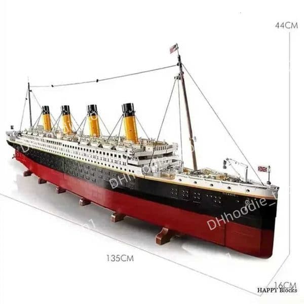 Boat Titanic Large Cruise NEW Ship 9090pcs Steamship Compatible 10294 B Building Blocks KIDS Toys Christmas Gifts in Stock T250630 Y260604