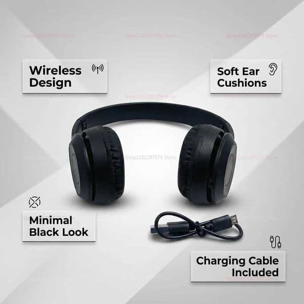 Headphones Wireless Bluetooth Head Mounted P47 Foldable Bass Sport Earphones Universal for Mobile Computer PC Gaming Running GymL260604