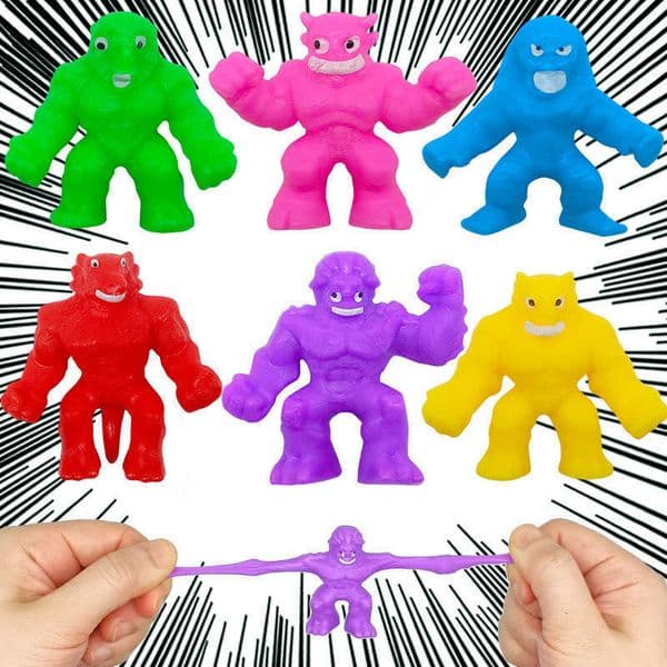 Monster 1-5pcs Kids Character Stretching Squeezing Soft Mud Pressure Toys Doll Stress Relieving Pinching Music Soft Doll Gift M260604