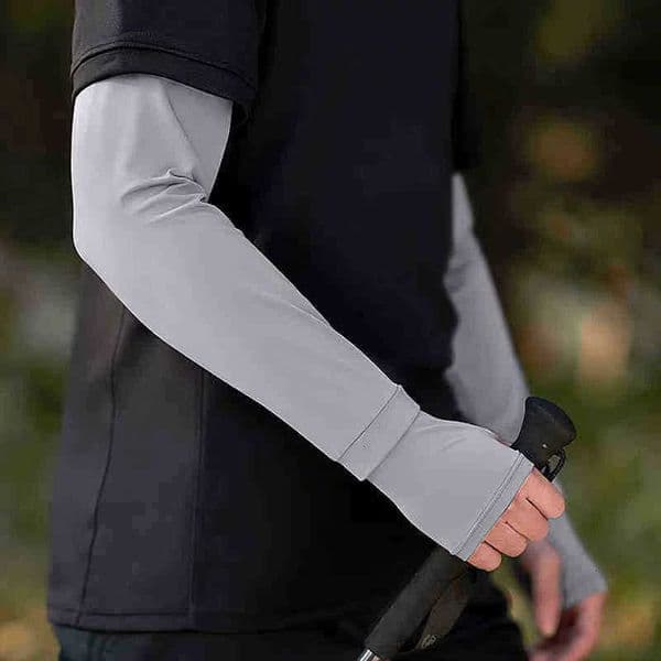 Hole Arm Thumb Sleeves with UV Protection Cooling Arm Sleeves Summer Arm Cover for Sports Workouts Cycling Driving M260604