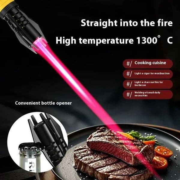 Kitchen Gas Lighter Cooking Powerf Metal Windproof Torch Flame Jet Barbecue Smoking Accessories Cigar Lighters Mens Gift J260604