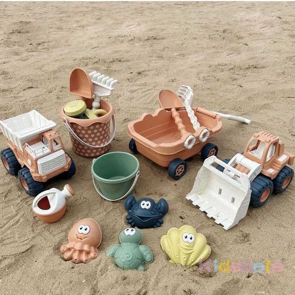 Toy Beach Excavator Engineering Vehicle Sand Digging Toy Sand Beach Toy Sand Digger Tool TruckT260604