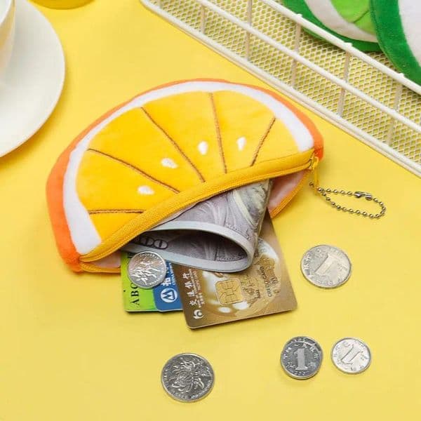 Coin Purses Girls Kids Money Bags Earphone Storage Cute Wallet Fruits Bag Pouch Mini Card