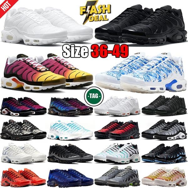 Big size 36-49 designer tn shoes tns running shoes tnss men for tn plus Lisboa tn triple black tn fuchsia Unity hiking outdoor TN mens trainers sneakers