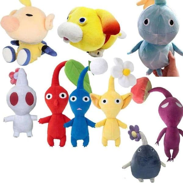 HOT Ice Stuffed Animals Rock Blue Plushies Pikmins 4 Plush Dog Doll Toy Plant 26W0605