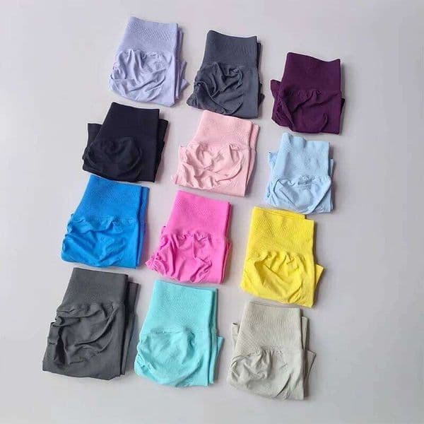 Peach Buttock Lifting Three-point Summer High Waisted Yoga Shorts Fashionable and Sexy Running Fitness Pants Solid Color W260605