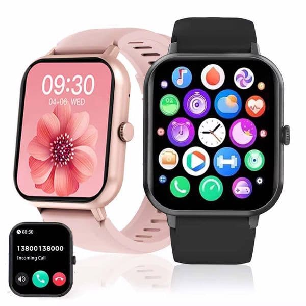 SENBONO Zl54cj Square Women, BT Call, Heart Rate, Sports Mode, Fitness Tracker, Waterproof Smartwatch For Men, IOS Android