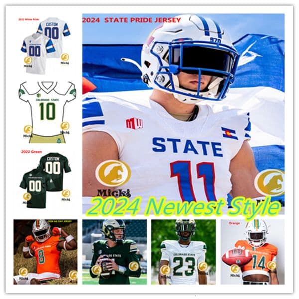 Nuer Gatkuoth Drew Moss Drew Kulick CSU Football Jersey Gage Gaynor 83 LouisBrown Mukendi Wa-Kalonji Langston Williams ColoradoState Jerseys Custom Stitched