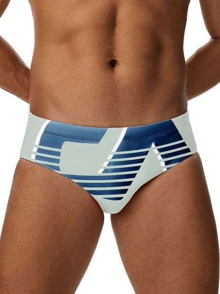 pattern graphic triangle underwear Mens mens swimsuit summer beach swimming shorts M260605