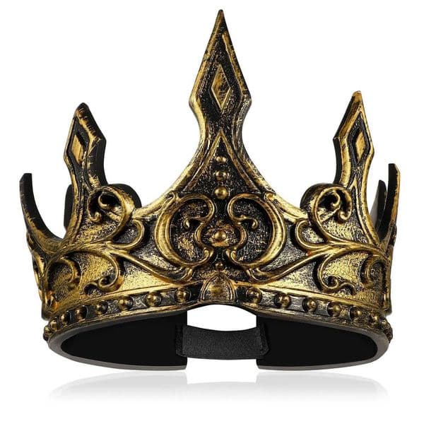 Luxury Designer Decor room 2/1Pcs Crowns King Men Adults Jubilee Party Costume Birthday Medieval Accessories Hats Vampire Goth Kings Kids Qu 8