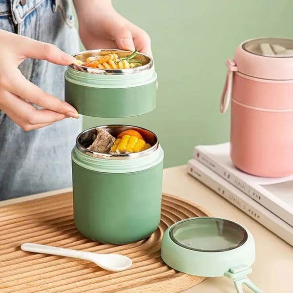 530ml710ml Food Thermal Jar Insulated Soup Cup Thermos Containers Stainless Steel Lunch Box Thermo Keep for School Children 260605