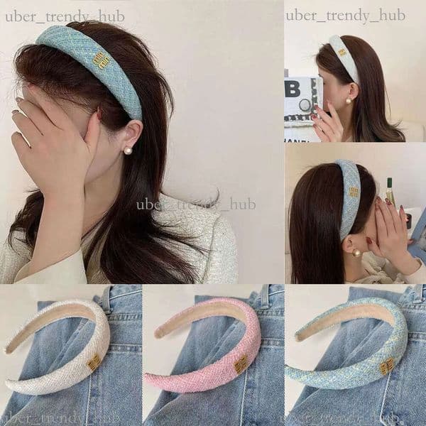 French Style High Crown Wide Miiu Miiu Headband For Women 2026 New Trendy Bowknot Hairband Spring Summer Fashion Hair Miuliness Miuliness Accessories 3D6