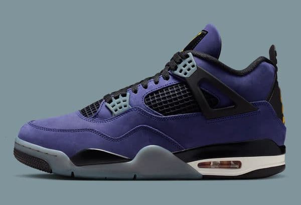 Hottest Authentic 4 Lakers 4s Basketball Shoes Imperial Purple Multi-Color Men Women Sports Shoes Outdoor Sneakers With Original box FV5029-500