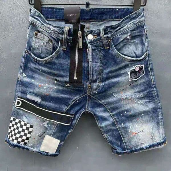 Amirrri Short Jeans Mens Amirijens Denim Shorts Designer Amira Shorts Men Washing Ripped High Street Fashion Detail Knee Letters Embroidery Men Slim Mens Jeans B77