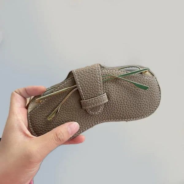 Glasses Case Women Leather Soft Glasses Bag Fashion Portable Sunglasses Box Bag Accessories Eyeglasses Case Sunglasses Box 260603