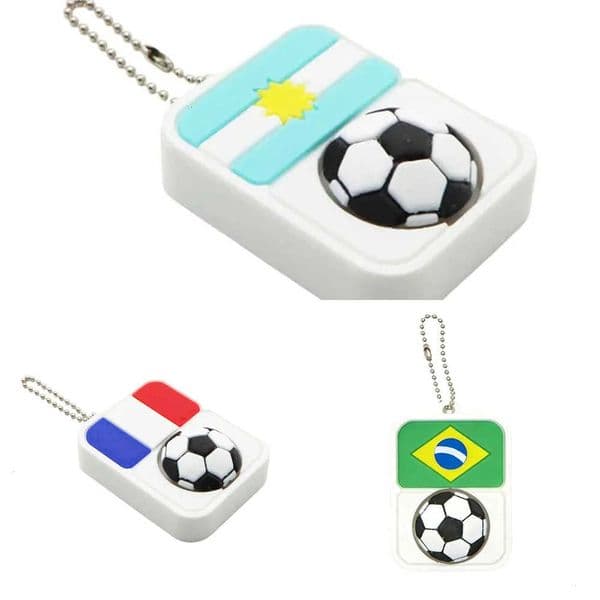 Flag Clicker 2026 Keychain Soccer Fidget Stress Reliever for Football Fans World Cup Souvenir Pendant Collectible Gear 260422 Y260605