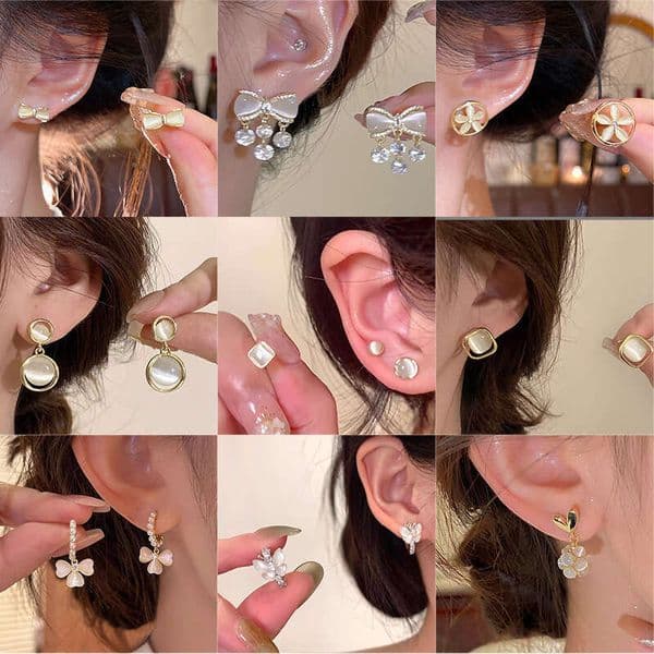 Designer Jewelry Luxury Jewelry 925 Silver Needle Vintage Cat's Eye Stone For Women, Light Luxury, High-End Niche Earrings, Korean Style Ear