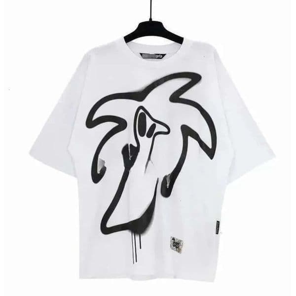 Palms Shirts Men Designers Shirts Tees Apparel Palms Tracksuit Chest Letter Tshirt Clothing Short Sleeve Palm Shirt Top Loose Lightweight Palmeangles Shirt Top Add