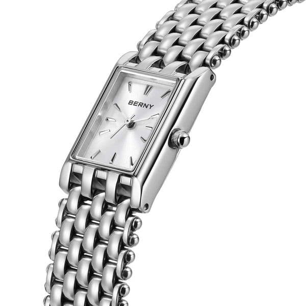 BERNY Square Watch for Women Quartz Ladies Wristwatches Stainless Steel Women Small Dial Watch Luxury Casual Fashion Watches C260605