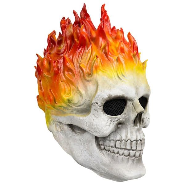 Luxury Designer Decor Party Masks Bulex Halloween Ghost Rider Red And Blue Flame Skull Mask Horror Full Face Latex room Cosplay Costume Prop 30