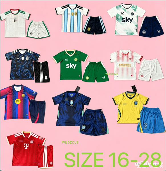 2026 World Cup national team jerseys, football league team jerseys for kids in sizes 16-28, unpopular jersey sets, popular jerseys, kids versions, home/away/GK jerseys P1
