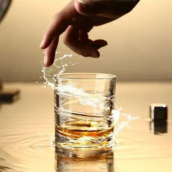 Luxury Designer Decor Rotating Whiskey Old Fashioned For Drinking Bourbonscotchcocktails room Whisky Shake Cup Creative Personality Glass De 9