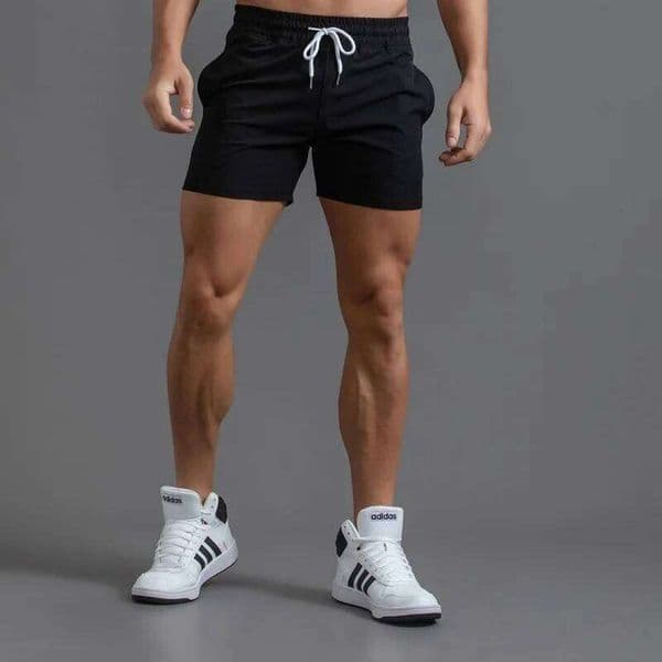 Summer Running Sportswear Elastic Quick Dry Workout Training Male Short Pants Clothing Gym Fitness Sport Shorts Men 26W0605