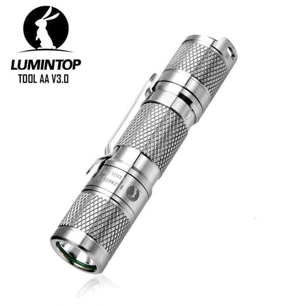 EDC LED Lantern Titanium Flashlight Rechargeable Lamp Outdoor Lighting High Power Torch 900 Lumens 14500/AA Battery TOOL AA 3.0 26L0605