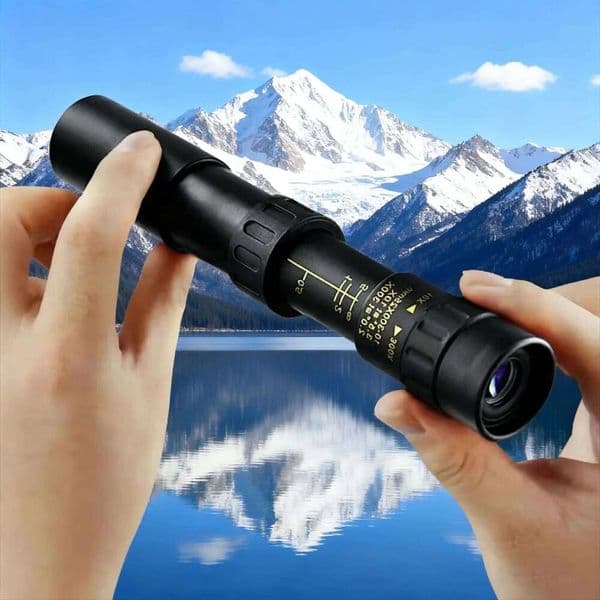10-300x40 Zoom HD Telescope Portable Professional Monocular with Strong Long Range Low Night Vision Ideal for Hunting Outdoor W260605