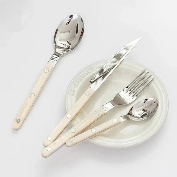 2026 Elegant 24-Piece Dinner cologne perfume Cutlery Set - Stainless Steel Flatware Service Six, Lightweight For Daily Use Free Shipping 16