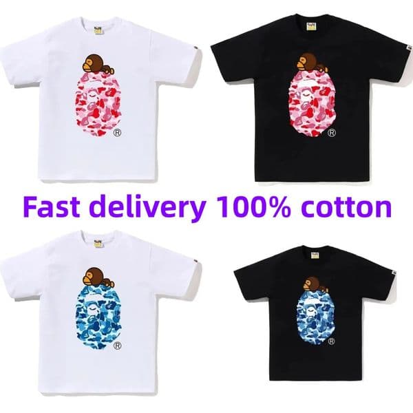 designer t shirt men women fashion graphic tee mens top tshirt summer luxurys fashion tops shirts men tees Bapelystshirts tshirts