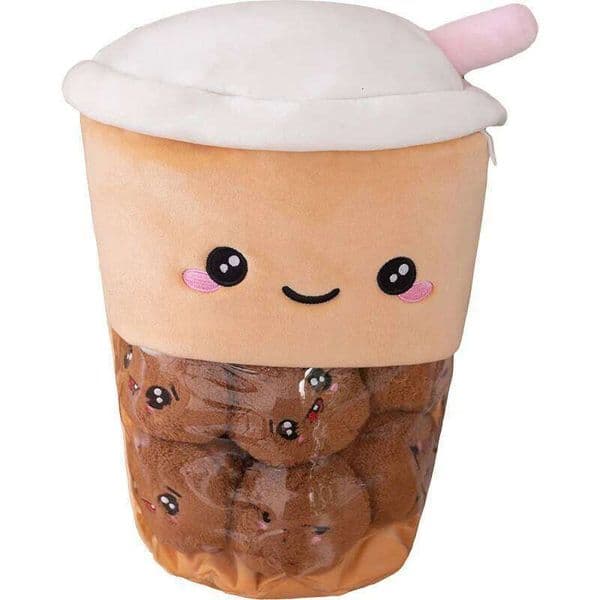 Cup of bubble Toys Children Stuffed Boba Bubble Tea Small Paws Pillow Food Toy For Girls Plush Bag 26L0605