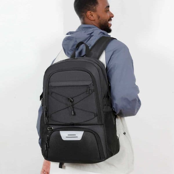 Strip 156 Laptop Gym Reflective Bag for Men Women 35L Sports Basketball Backpack with Shoe Compartment M260605