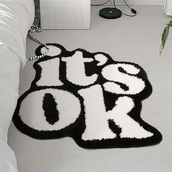 Luxury Designer Decor Its OK Rug Handmade Fluffy room Plush Tufted Living Bedroom Dorm Suitable For Room Decor Housewarming Gift Decoration 27