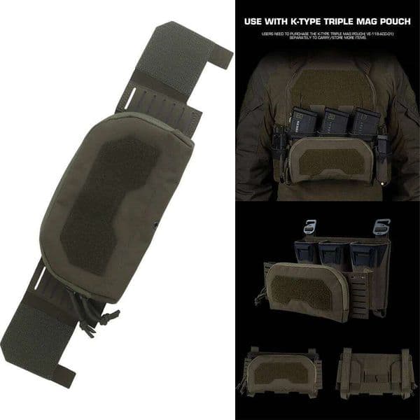 Tactical Vest Placard 2Nd Layer Admin GP utility Pouch For Pincer Triple Mag Pocket Front Storage Compact Bag Hunting Airsoft