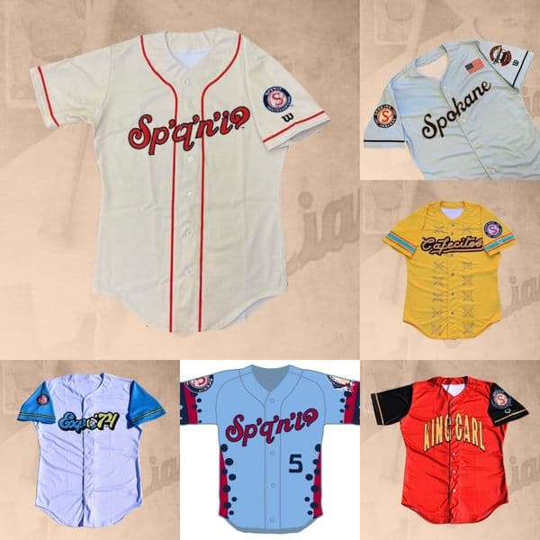Spokane Indians Baseball Jersey Custom Jersey Any Name Number 225